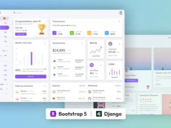 Django Admin HTML  Template Bootstrap 5